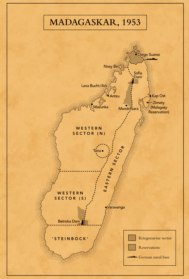 Map of Nazi Madagaskar